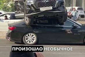 В Ташкенте автоледи на Chery освоила перпендикулярную парковку, но есть нюанс