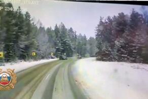 Последние секунды жизни 44-летнего водителя Toyota Corolla, который сегодня утром на трассе Р-258 