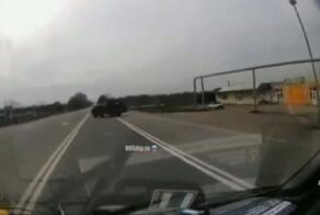 Крепкий боковой на скорости 100 км/ч