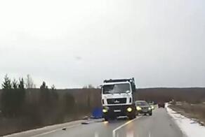 Вдребезги и лобовуха у мусоровоза тоже, Чеховский район, Подмосковье