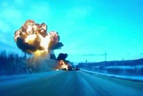 Под Нефтеюганском столкнулись большегруз и бензовоз