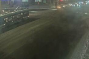 Сегодня утром в Омске водитель троллейбуса 