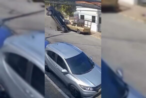 Лежачий полицейский отправил машину в космос