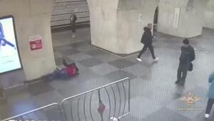 На станции "Проспект Мира" в столичной подземке подвыпивший пассажир начистил морду другому без особого на то повода