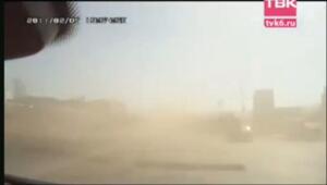 Обычно так много пыли поднимает дорожная или грузовая техника