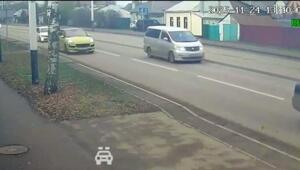 В Тамбове барышня пыталась перебежать дорогу, но не в этот раз