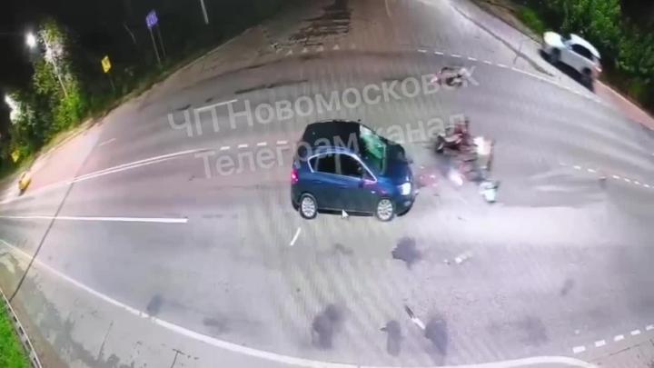 Водитель собрал страйк из трёх питбайков
