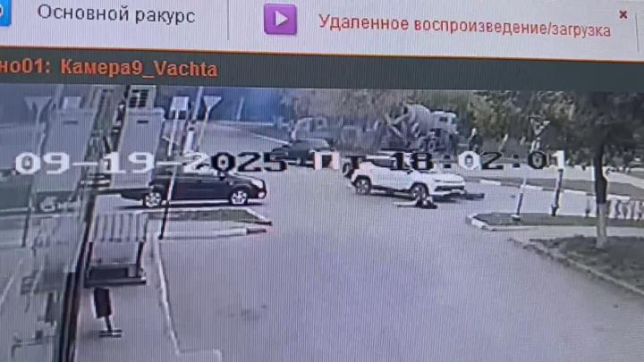 Запись момента ДТП