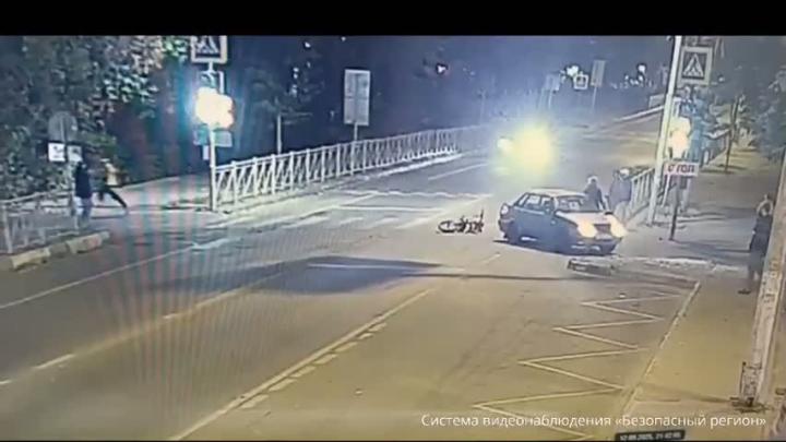 После ДТП питбайкер вдруг вспомнил, что у него дома есть срочные дела