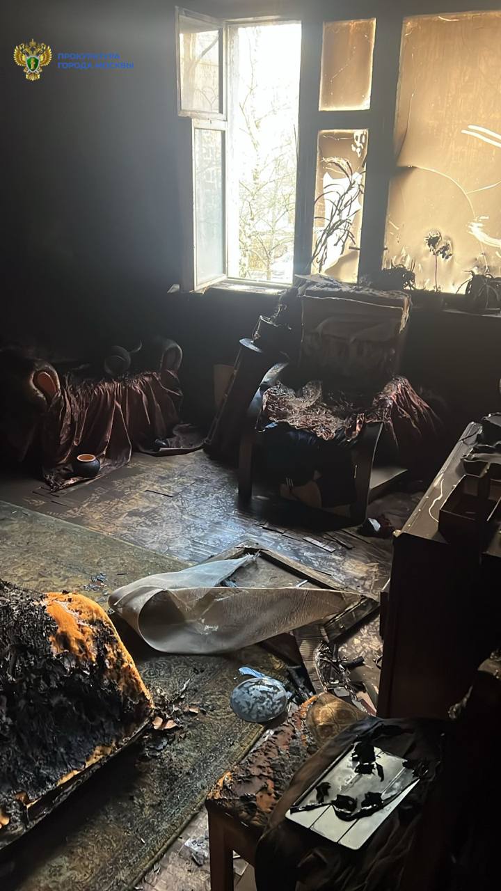 ️В результате пожара в квартире жилого дома на ул