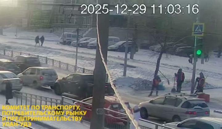 В Улан-Удэ пешеход был очень смел и быстр