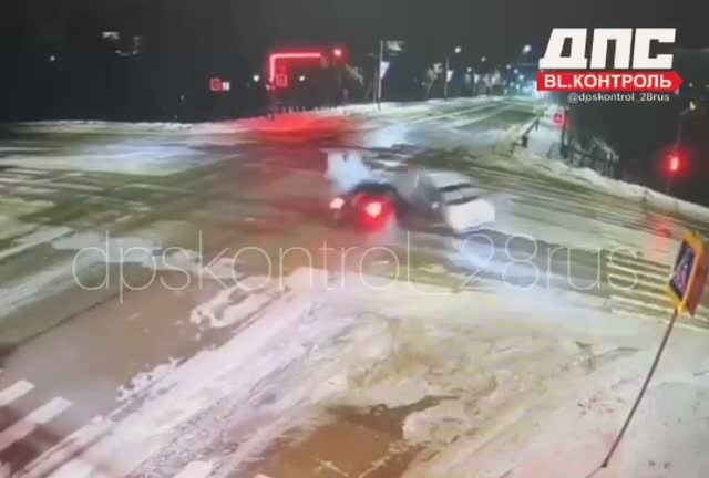 В два часа ночи в Благовещенске в районе дома 94 по ул